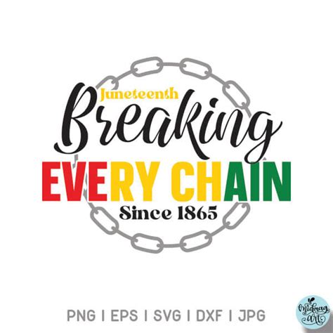 Juneteenth Breaking Every Chain Svg Png Eps Dxf Jpeg Karimoos Market