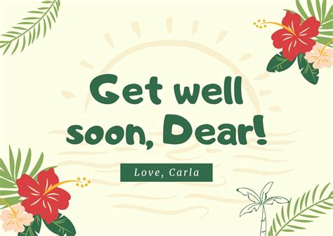 Free Printable Editable Get Well Soon Card Templates 42 OFF