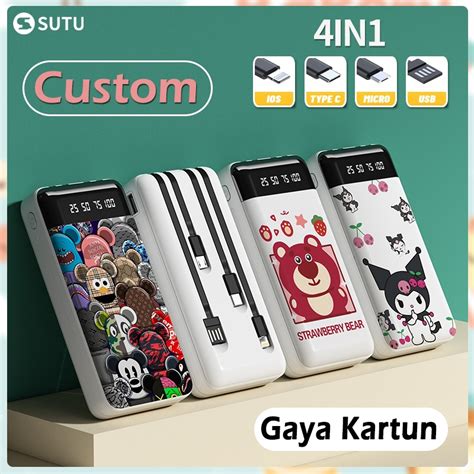 Jual Sutu Custom Powerbank Mah Fast Charging Lucu Gaya Kartun