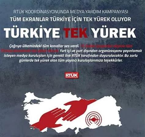 Türkiye tek yürek Tüm kanallar ortak yayın yapacak Mavi Kadın