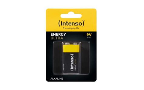 INTENSO ALKALINE BATTERIES ENERGY ULTRA 9V 6LR61 E BLOCK 1 BLISTER