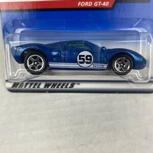 Hot Wheels Ford GT Blue First Editions Birthday Gift Rare Miniature Car Retro
