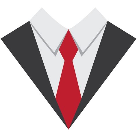 Premium Vector A Man Wearing A Suit And A Tie With A Red Tie