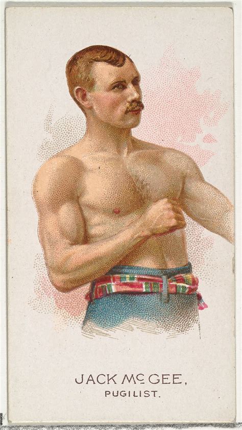 Jack Mcgee Pugilist Vintage Boxing Poster