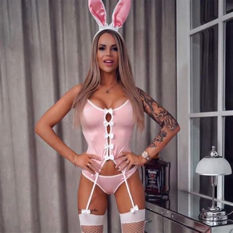 Sexy Easter Costume Playboy Bunny Costume Pink Playboy Bunny Costume