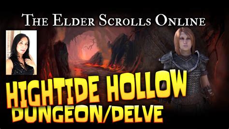 Elder Scrolls Online Dungeon Delve Hightide Hollow Veteran Youtube