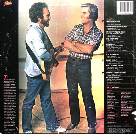 Merle Haggard George Jones 2 A Taste Of Yesterdays Wine Vinyl Lp