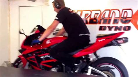 Honda Cbr 600 Rr With Yoshimura Rs5 Exhaust Dyno Tune Youtube