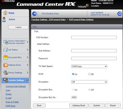 Kyocera Fax Forwarding Fax Forwarding To Email Kyocera Mfp Fax