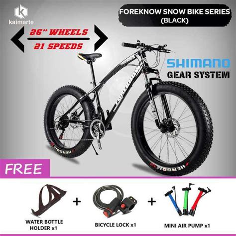 MONTBIKE (KAIMARTE ) FOREKNOW Snow Bike Series 26" Wheels Fat Bike With ...
