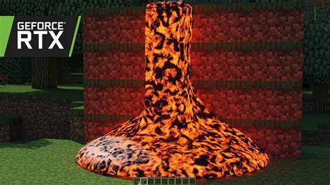 Minecraft RTX On Off Realistic Lava Simulation YouTube