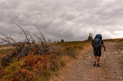 Premium Photo Pilgrim Walking On The Path Of Way Of St James Called