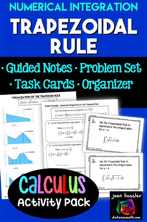 Your students will be given visualization of the process of the trapezoidal Rule to find the ...