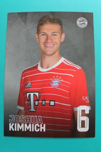 Joshua Kimmich Fc Bayern M Nchen Autogrammkarten Autogammkarte