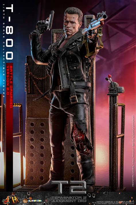 Hot Toys DX46 Terminator 2 Judgment Day 1 6th Scale T 800 Battle Damaged Version 2 0