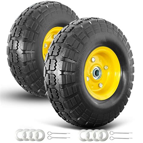 Buy Tire And Wheel Flat Free Solid Tire Wheel With