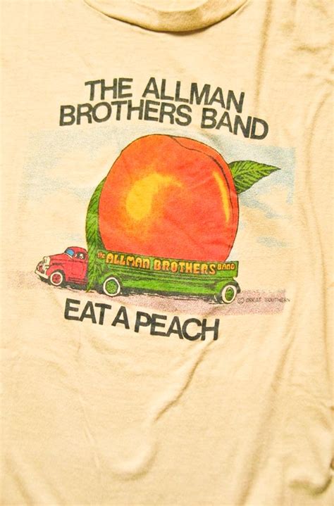 The Allman Brothers Band Eat A Peach Memorabilia T Shirts Afterlife Boutique Allman