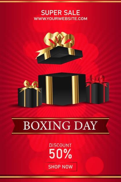 Premium Vector | Boxing day sale