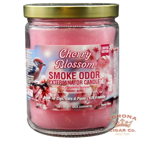 Smoke Odor Candle Cherry Blossom 13oz Jar