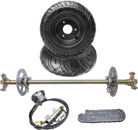 Amazon Zxtdr Rear Axle Shaft Kit With Wheels Tires Rims Brake