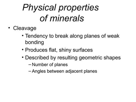 Minerals Of The Earths Crust Ppt