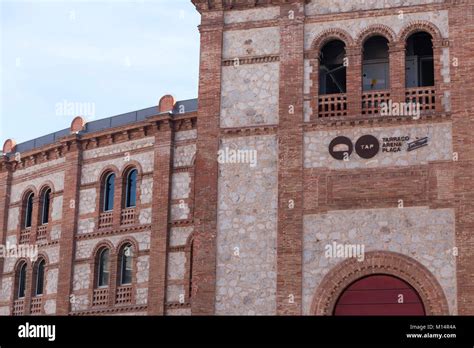 Detalle De La Fachada Tarraco Arena Antigua Plaza De Torostarragonaespaña Fotografía De Stock