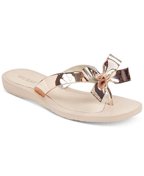 Guess Womens Tutu Eva Fashion Bow Detail Flip Flop Sandals Macys