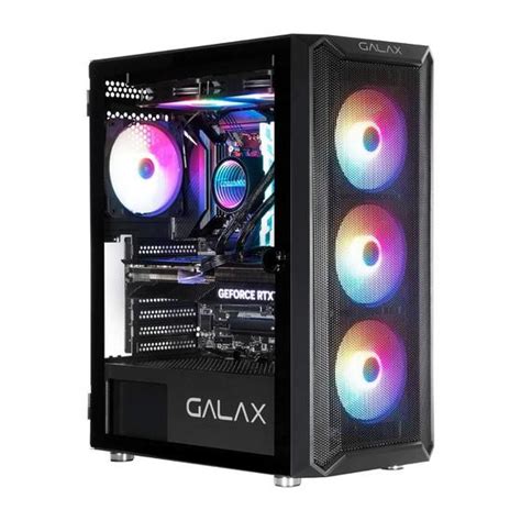 Gabinete Galax Revolution Fans Rgb Mid Tower Vidro Temperado