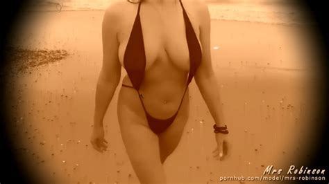 Watch Hot Busty S Vintage Style Beach Babe Takes Off Bikini Video SimpsHub