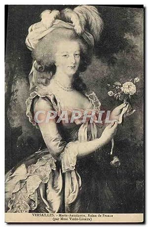 Carte Postale Ancienne Versailles Marie Antoinette Reine De France Par