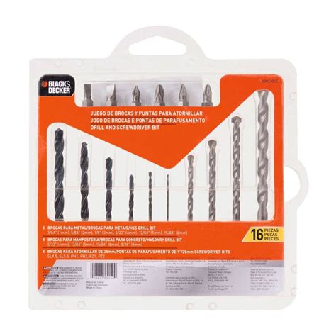 Juego De Brocas Y Puntas Para Atornillar Black Decker Piezas Walmart