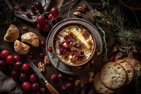 Baked Camembert and Home-made Cranberry Bread - Ragdale Hall Spa