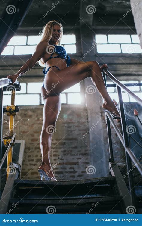 Attractive Bikini Fitness Model Posing Stock Photo Image Of Model Girl