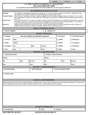 Fillable Online Mvs Usace Army MVS Form 788 Mvs Usace Army Fax Email