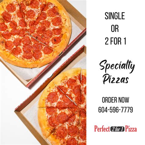 Mix & Match Pizzas - Single or 2 for 1 - Perfect 2 for 1 Pizza