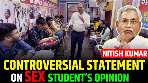 Nitish Kumar Controversial Statement On SEX Education Spoken English