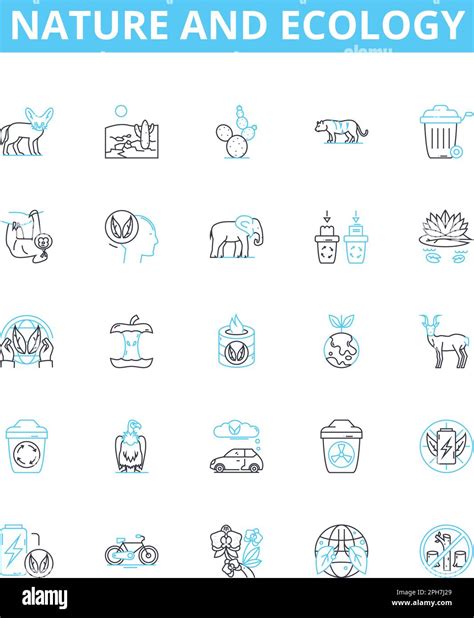 Nature And Ecology Vector Line Icons Set Ecology Nature Environment Conservation