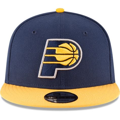 Men's Indiana Pacers New Era Navy/Gold 2-Tone Original Fit 9FIFTY ...