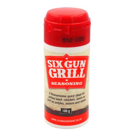 Six Gun Grill Seasoning Crown National 200gr Alzu Foods