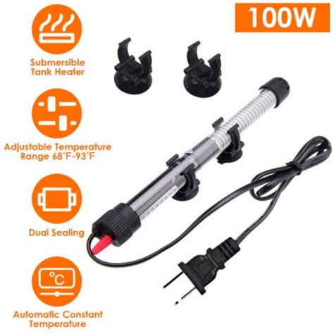 Edge Collections Adjustable Submersible Aquarium Heater Fish Tank