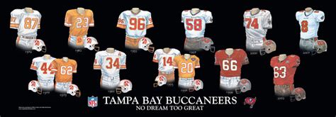 NFL Tampa Bay Buccaneers 1976 uniform original art – Heritage Sports Art