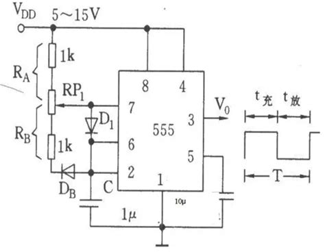 555定时器原理知多少？四种应用电路分享放电