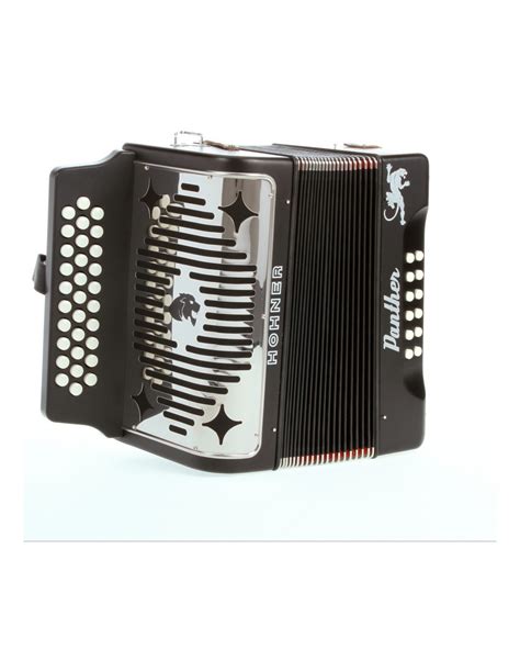 Acordeón Hohner A 4800 Gcf Panther Negro Mate