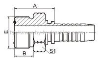 Orfs Male O Ring Seal Hydraulic Hose Fitting Manufacturers And