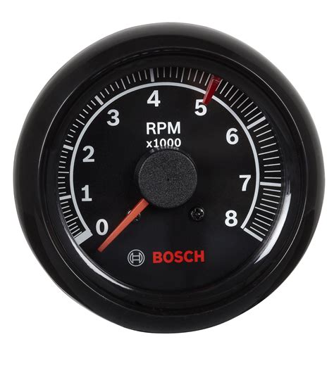 Actron Bosch Sp0f000025 Sport Ii 2 58 Tachometer Black Dial Face