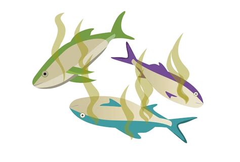 Premium Vector | Dead fish picture illustration