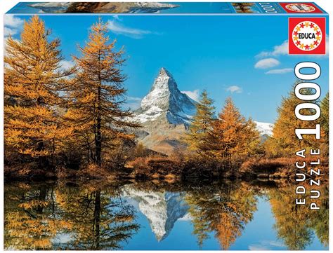 Puzzle Matterhorn H He Im Herbst Educa Teile Puzzle Bergwelt