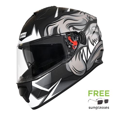 Studds Drifter Full Face Helmet Black Aftermarket India Off