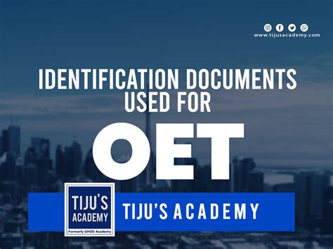 Identification Documents Used For Oet Tijus Academy Best Ielts