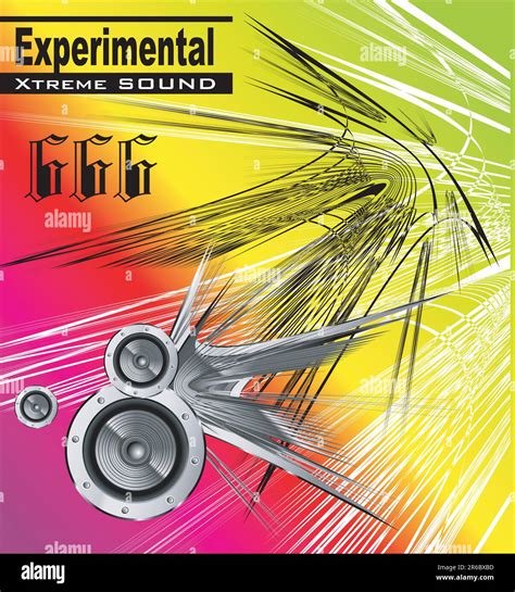 Music Abstract Background With Speakers Stock Vector Image And Art Alamy